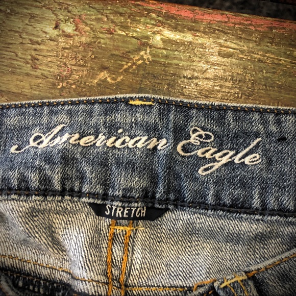 Jeans American Eagle Outfitters Artist Light Denim Stretch Straight Leg - Picture 3 of 6